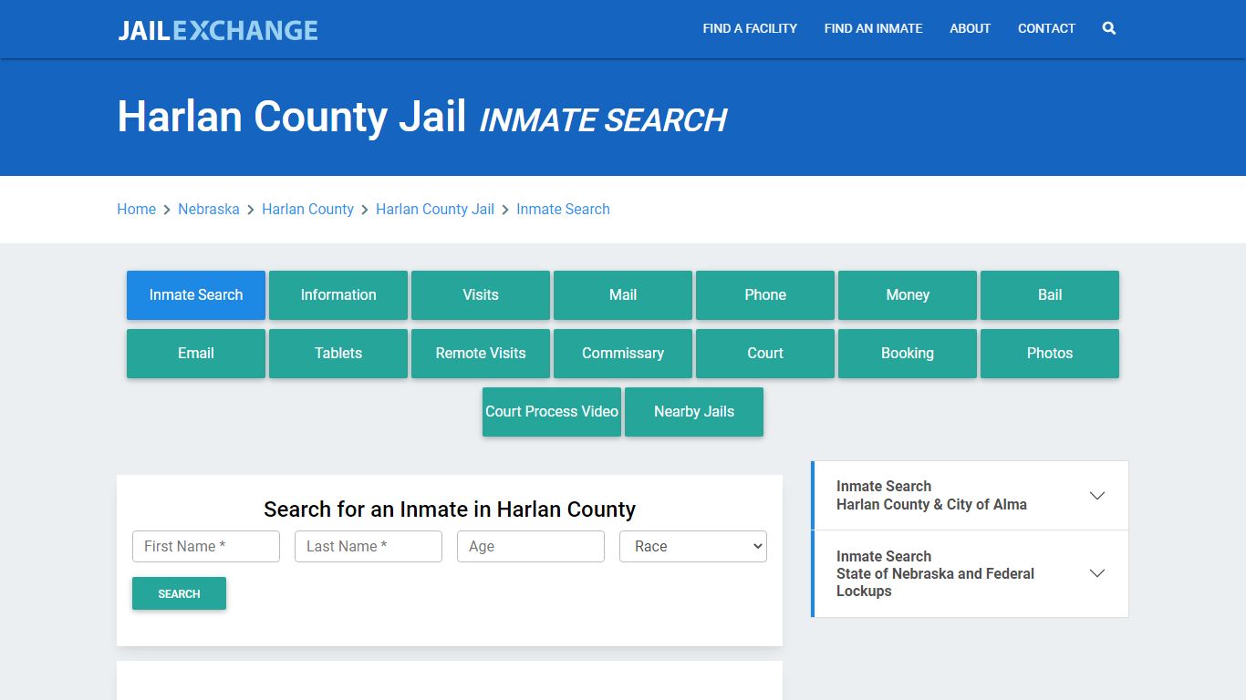 Harlan County Jail, NE Inmate Search: Roster & Mugshots